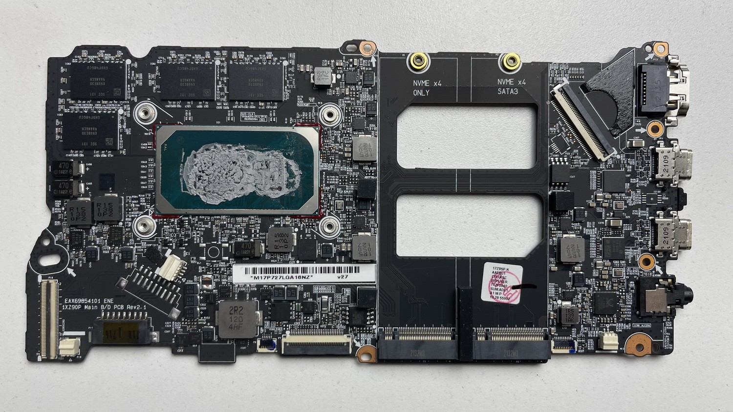 LG GRAM 17Z95P-K 17" i7-1195G7 Motherboard 16GB EAX69854101