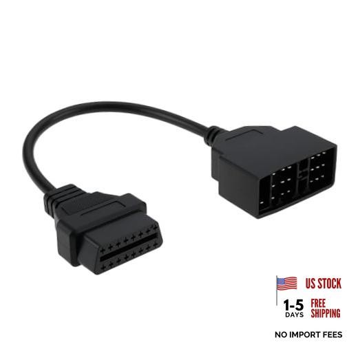 22 Pin OBD1 to 16 Pin OBD2 Convertor Adapter Cable Compatible with Toyota