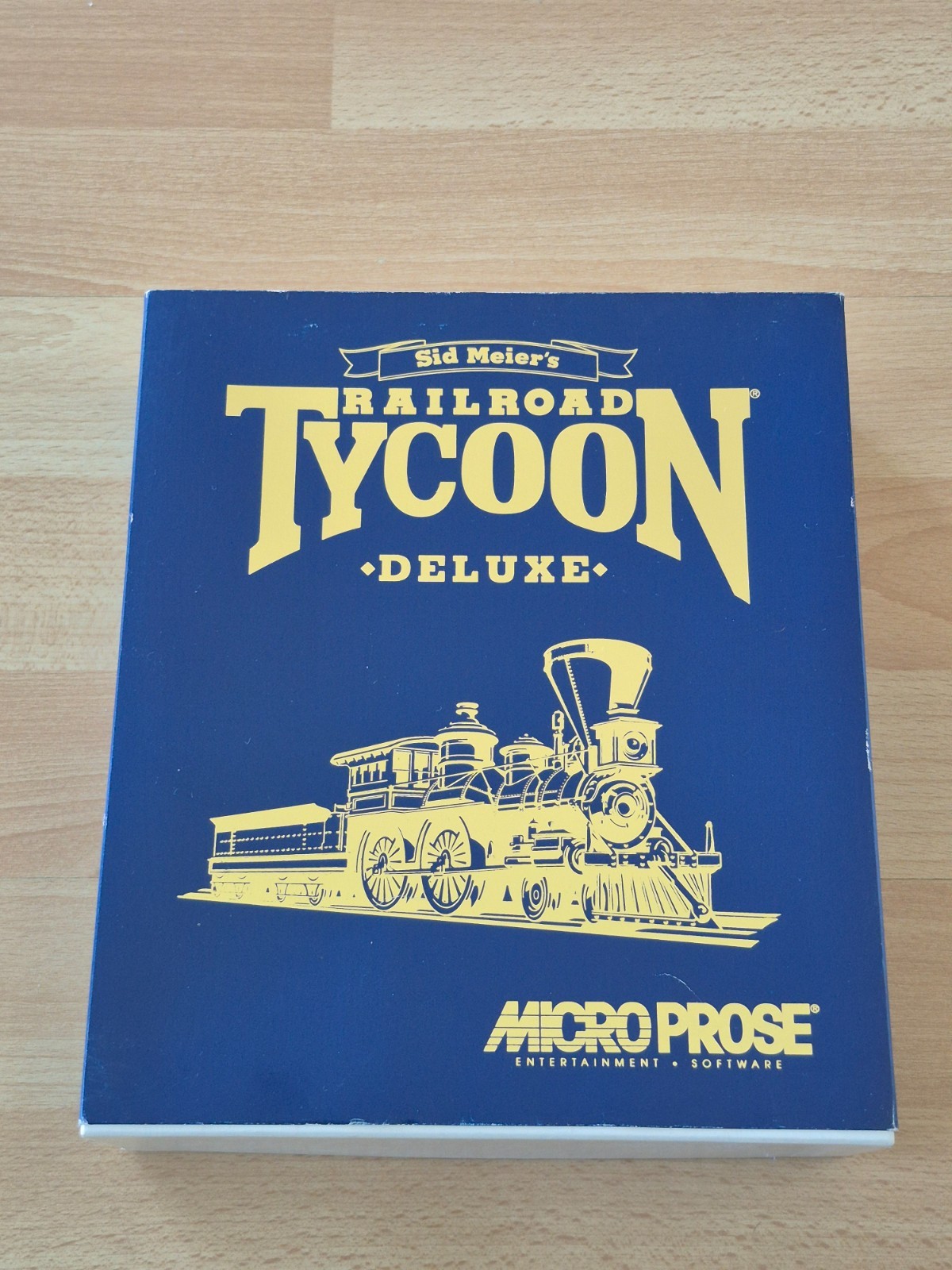 ✅ Sid Meier's Railroad Tycoon Deluxe ⭐ PC Game Floppy ⭐ BIG BOX ⭐ Vintage ⚡