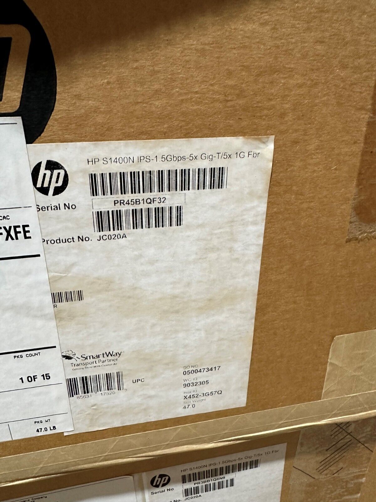 JC020A  HP TippingPoint S1400N Intrusion Prevention Security  - Brand New Sealed