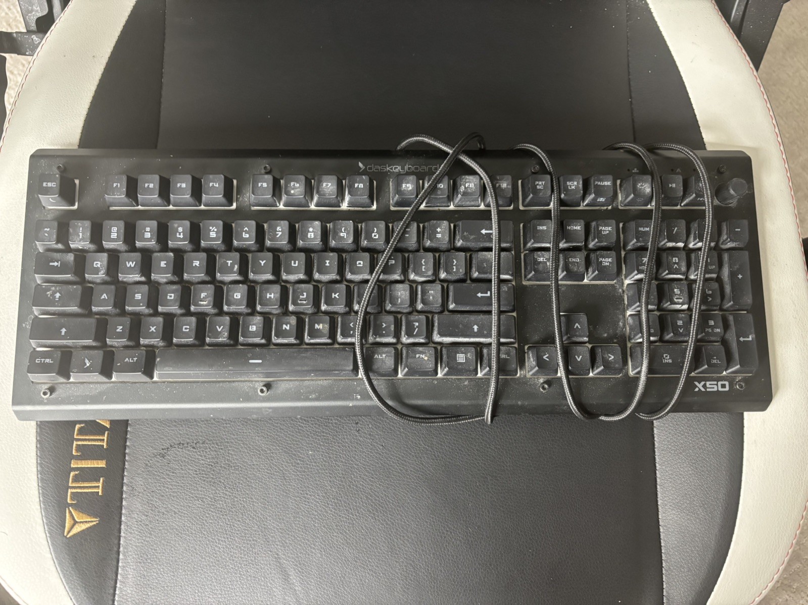 Das Keyboard X50 RGB Mechanical Wired Gaming Keyboard – Black
