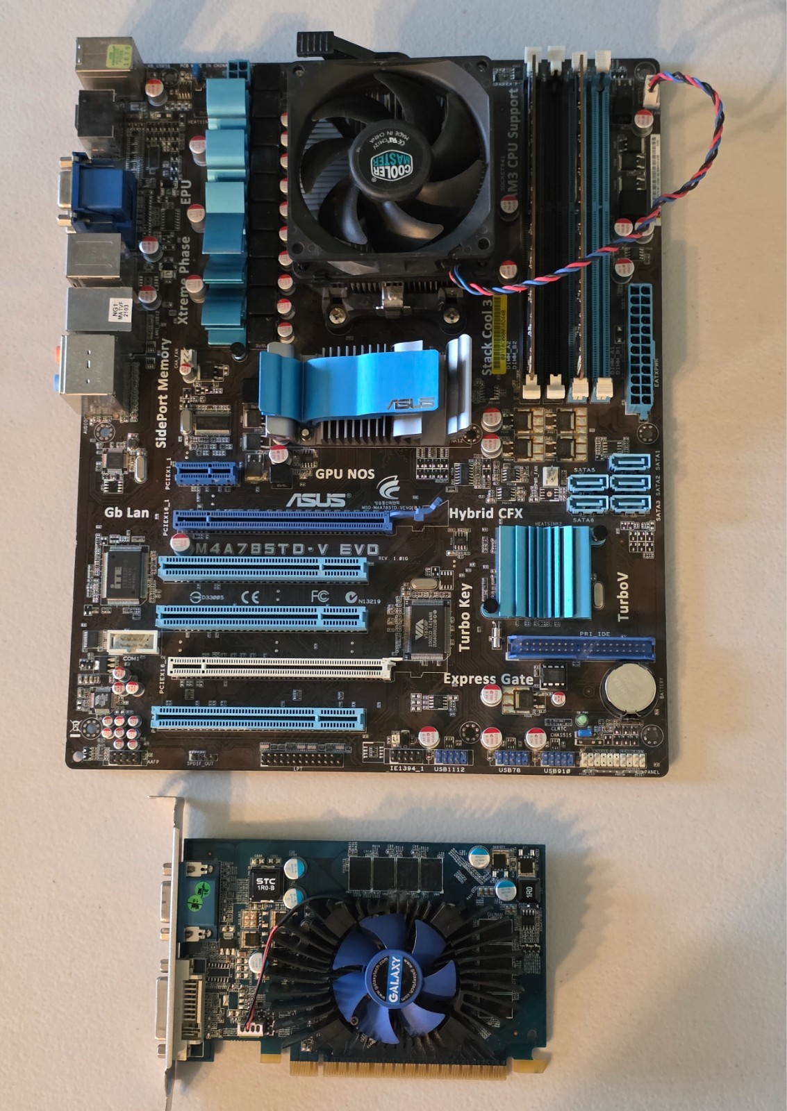 TESTED ASUS M4A785TD-V Evo AM3 Motherboard Combo Phenom II X4 955 3.2ghz 8GB RAM