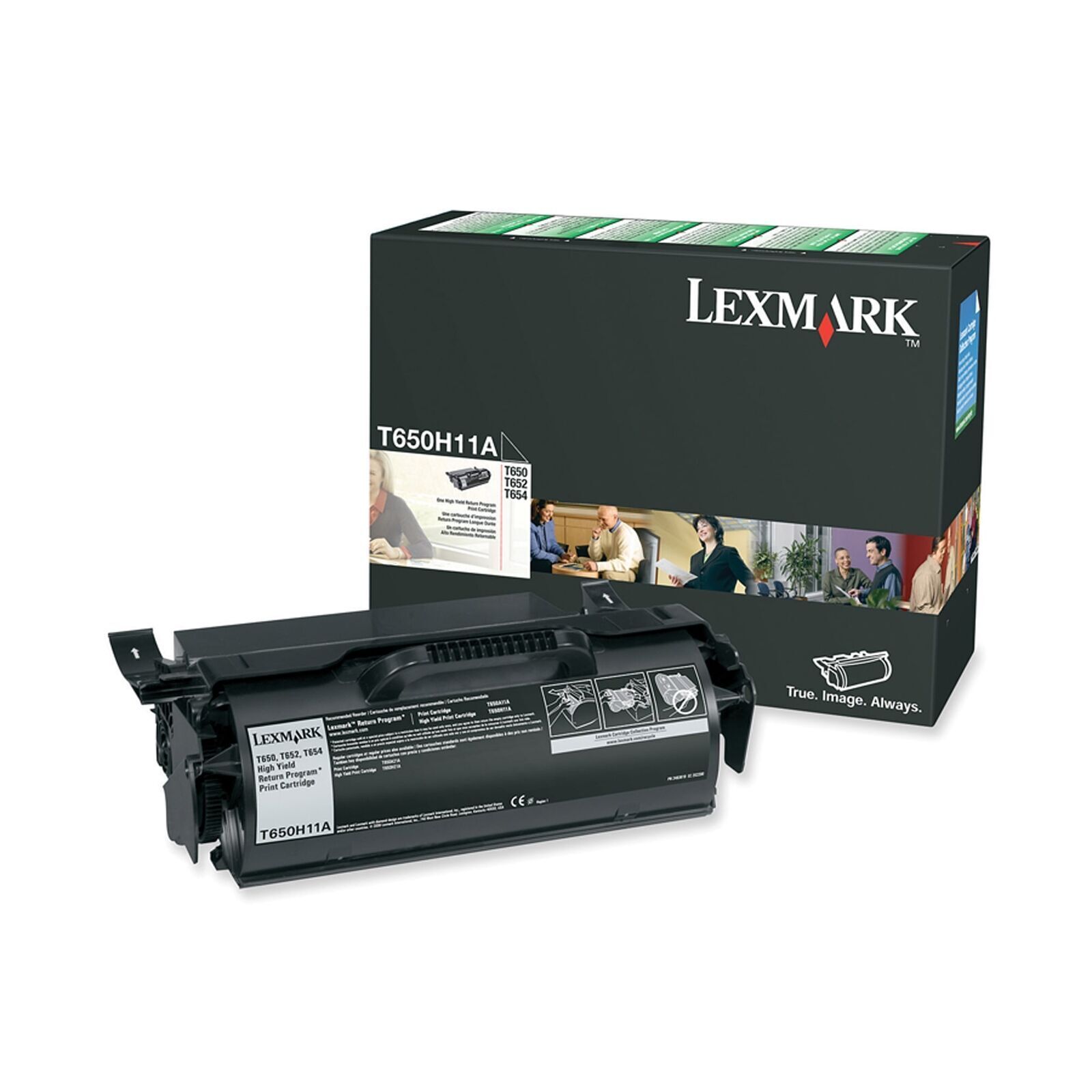 2 Lexmark T65X (T650H21A) High Yield Black Toner Cartridge