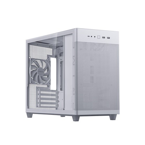 ASUS Prime AP201 MicroATX Case White TG USB Type C