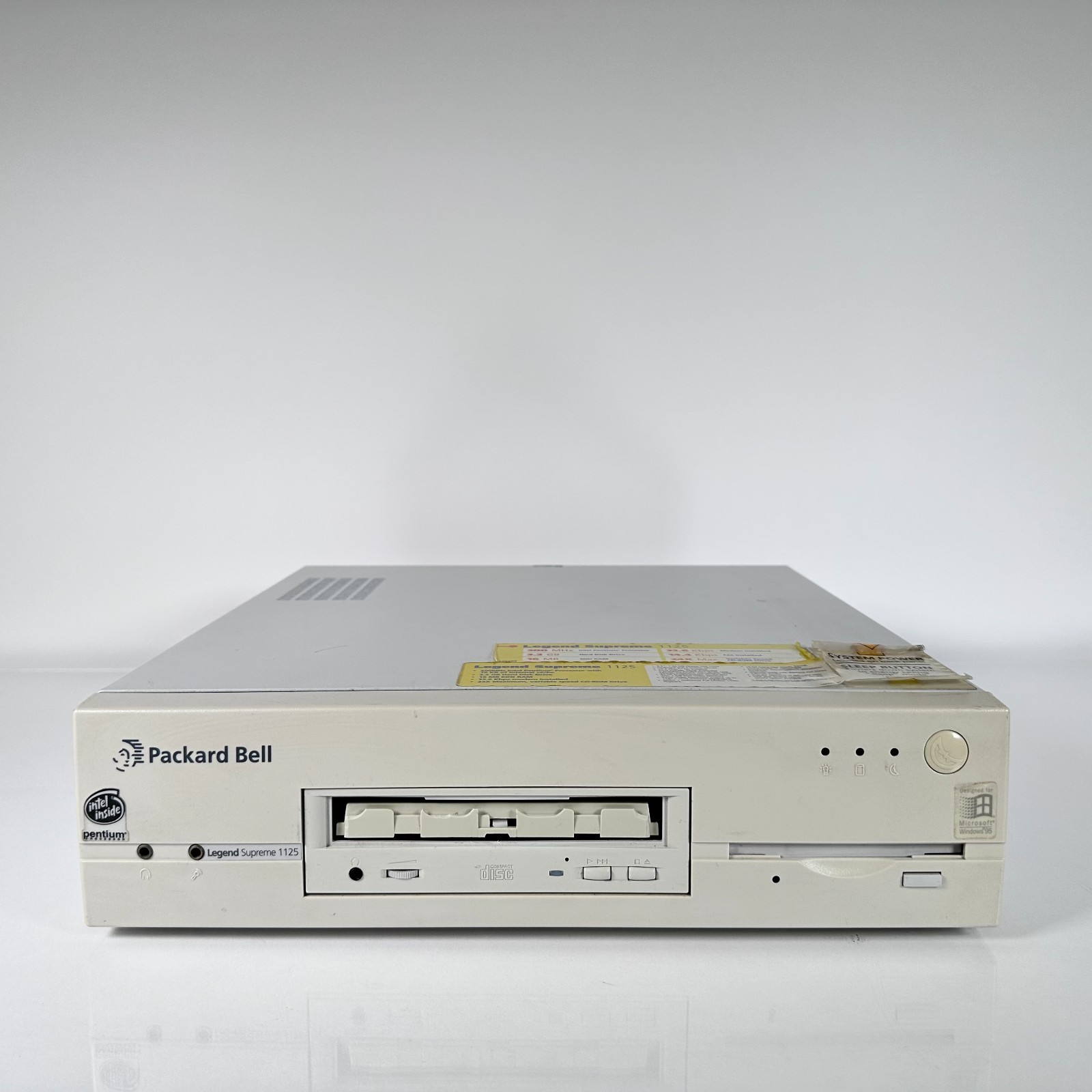 Vintage Computer Packard Bell Legend 1125 Supreme 3.2 GB Hard Drive 16MB RAM 