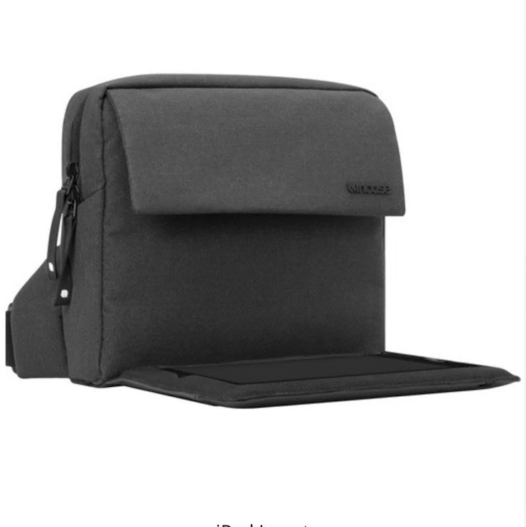 Incase Field Bag View For ipad mini black crossbody adjustable strap Black