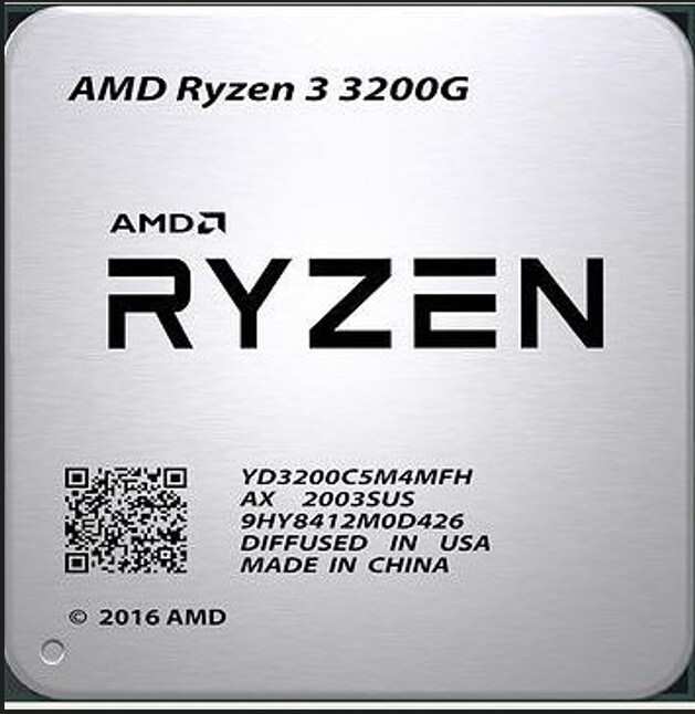 AMD CPU Ryzen 3 3200G 3.6GHZ Socket AM4