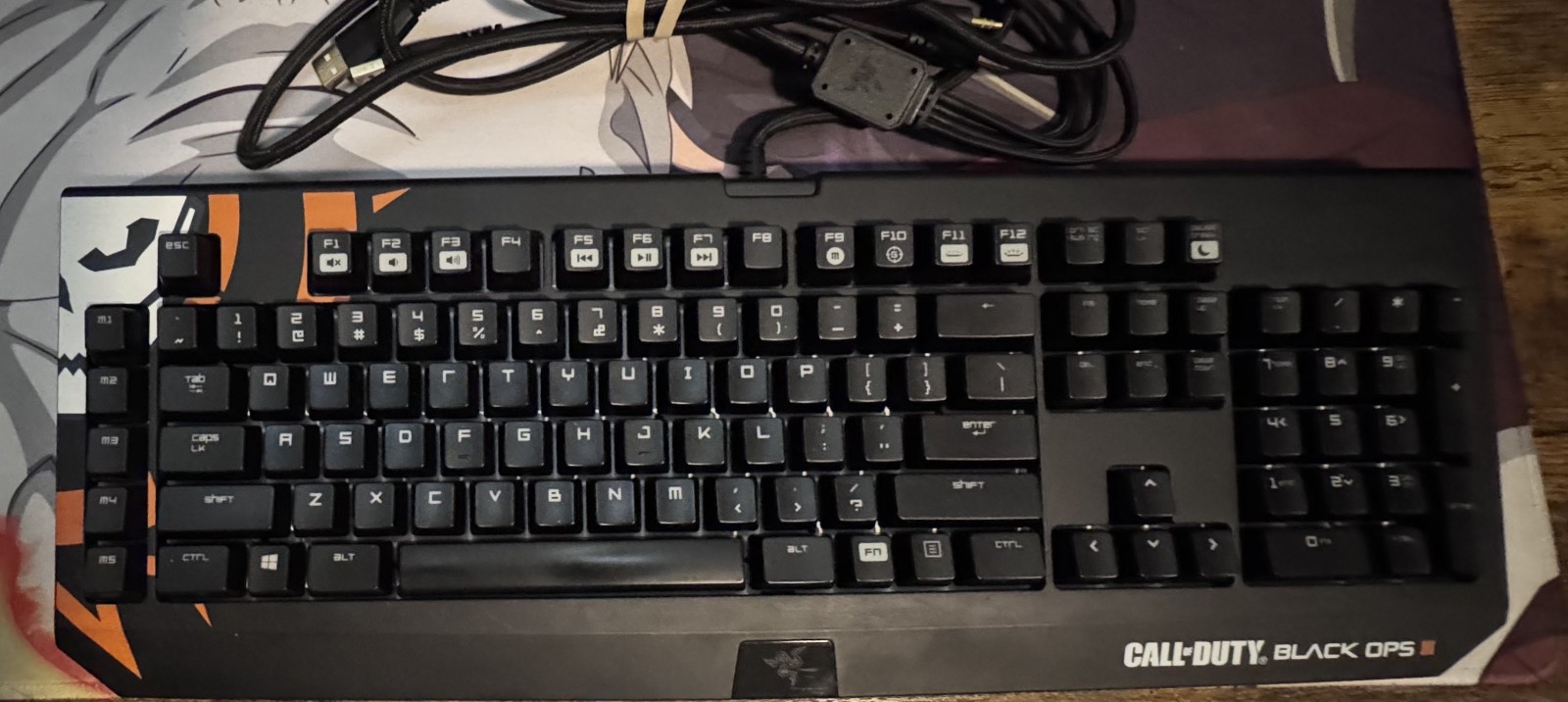Razer Blackwidow Chroma RARE Wired Keyboard Call of Duty BO3 Edition