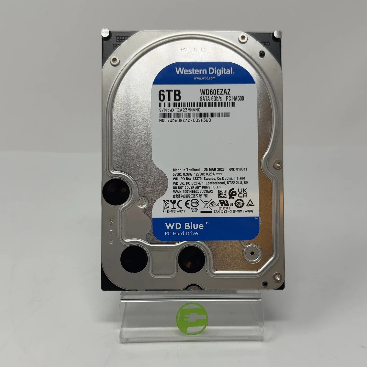 Western Digital 3.5" WD Blue 6TB eSATA III 6Gbps HDD WD60EZAZ