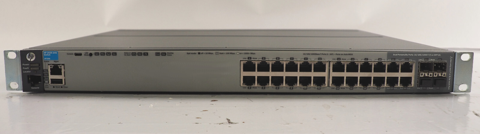 HP ProCurve J9726A 2920-24G 24 Port Managed Gigabit Switch w/ J9733A Module