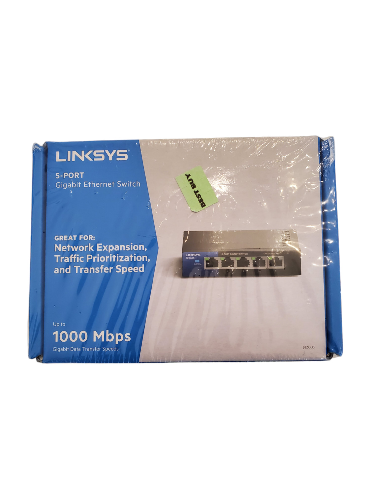 Linksys SE3005 V2 5-port Gigabit Ethernet Switch Brand New Sealed