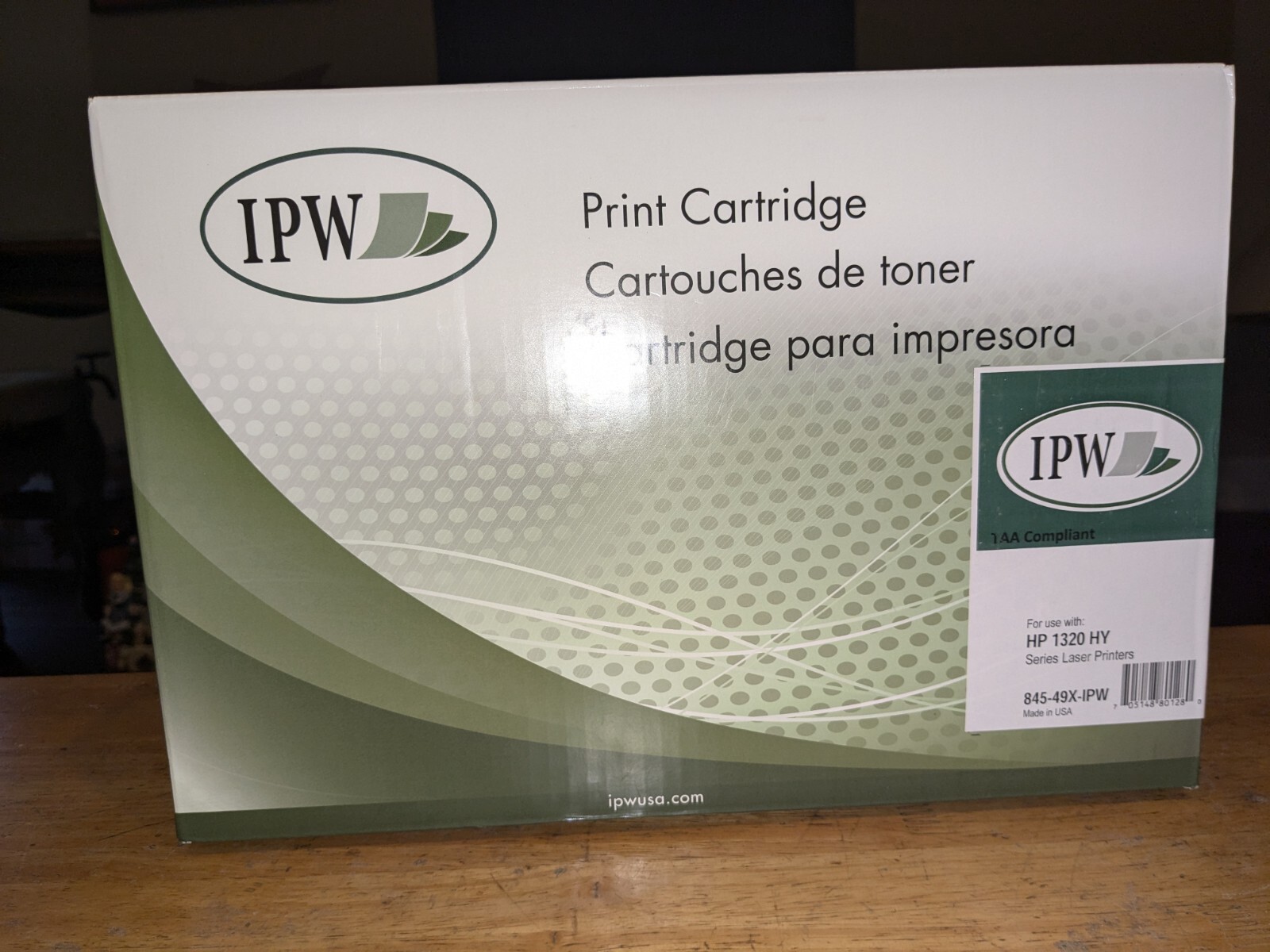 NEW-IPW Laser Black Print Cartridge for Use w/HP 1320HY 845-49X-IPW made in USA
