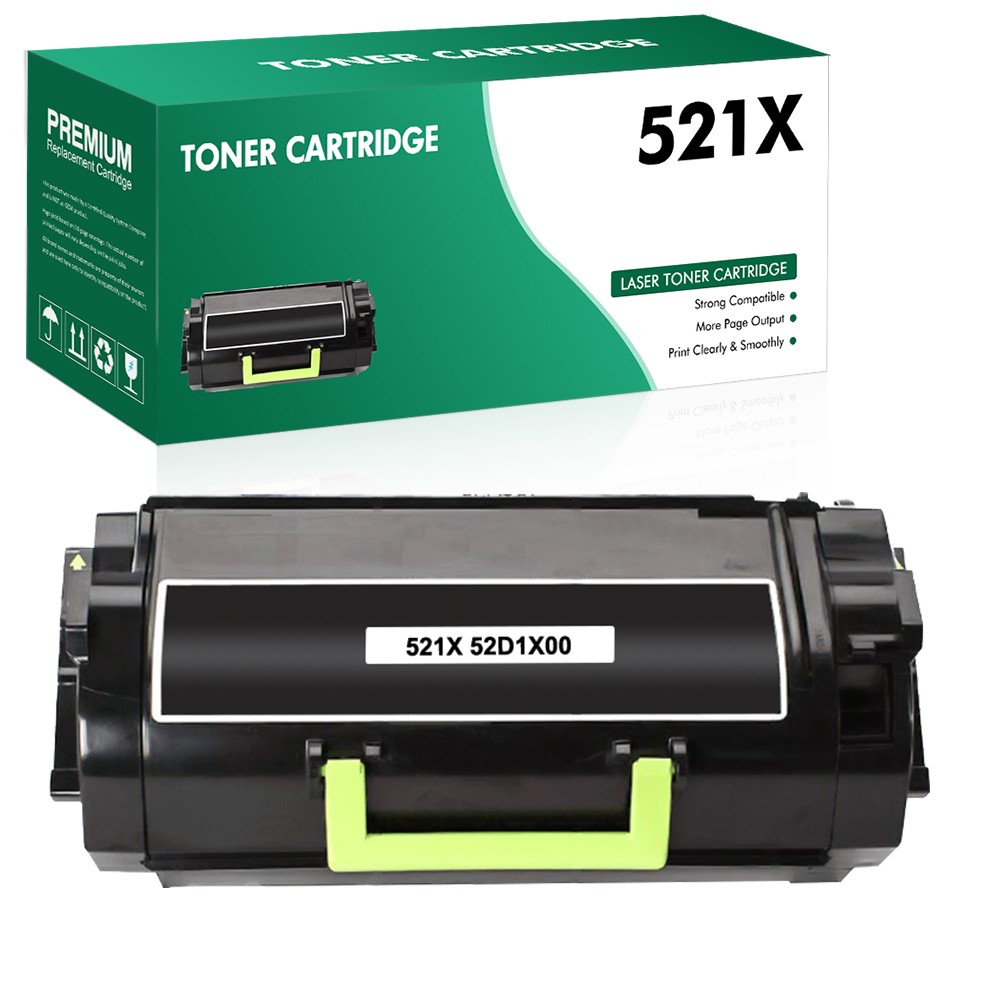 1PK Toner Compatible for Lexmark 521X 52D1X00 MS711dn MS810dn MS811dn MX810de
