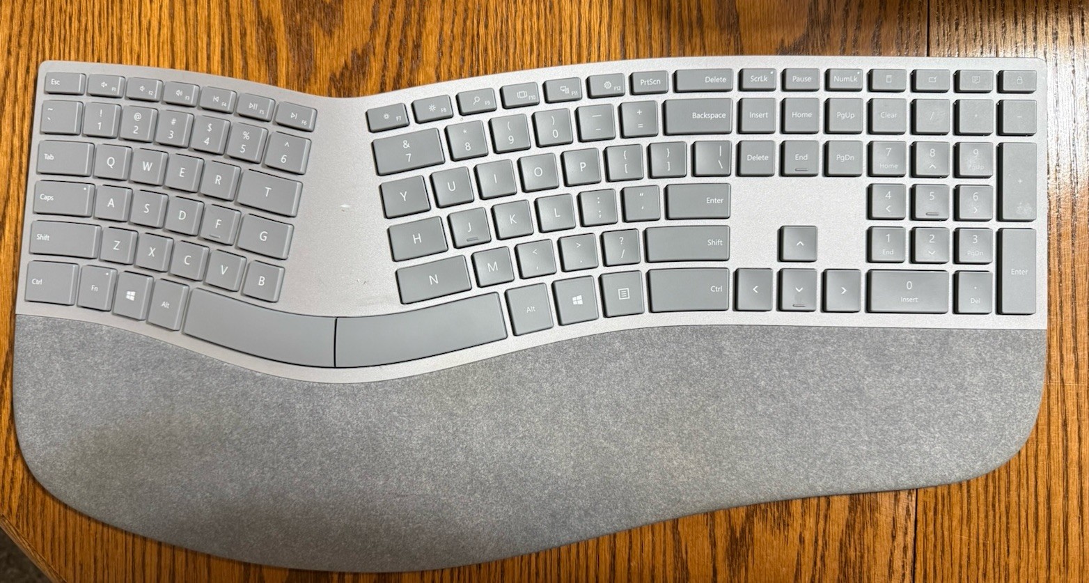 Microsoft Surface Ergonomic Wireless Keyboard Used Tested Working Bluetooth