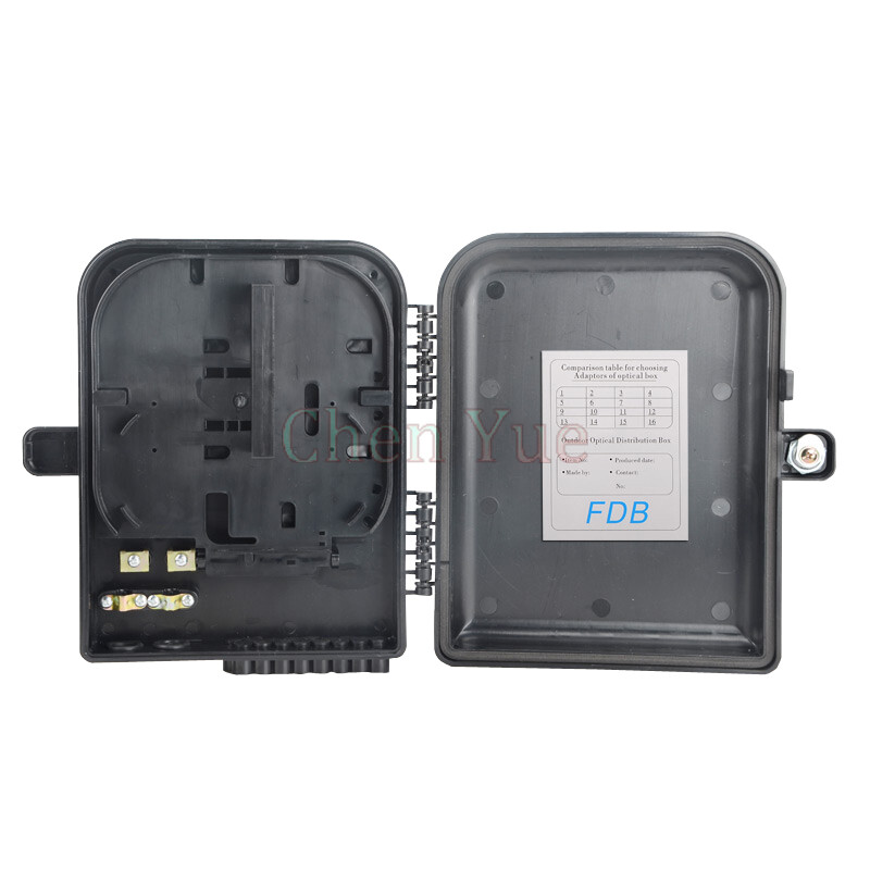 1x16 PLC Fiber Splitter Outdoor Mini Distribution Box Fiber Optic Terminal Box