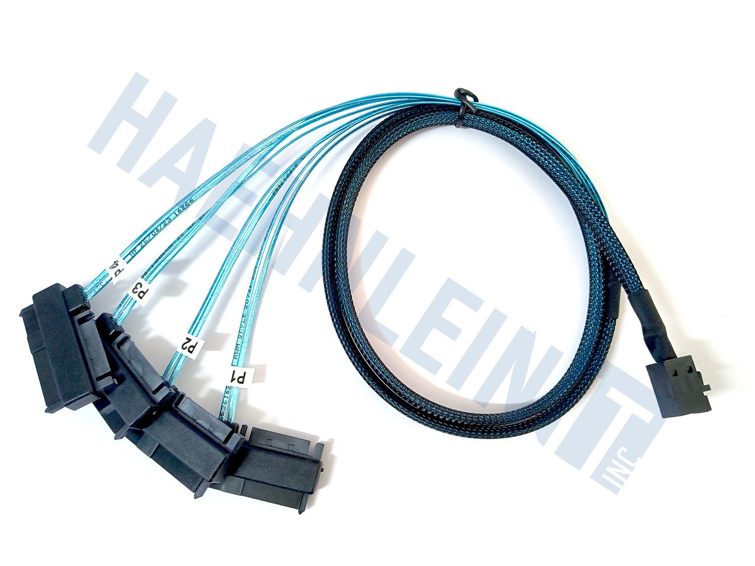 miniSAS SFF-8643 to 4x SFF-8482 SAS/SATA adapter cable 3.2ft 1m 12Gbps OEM
