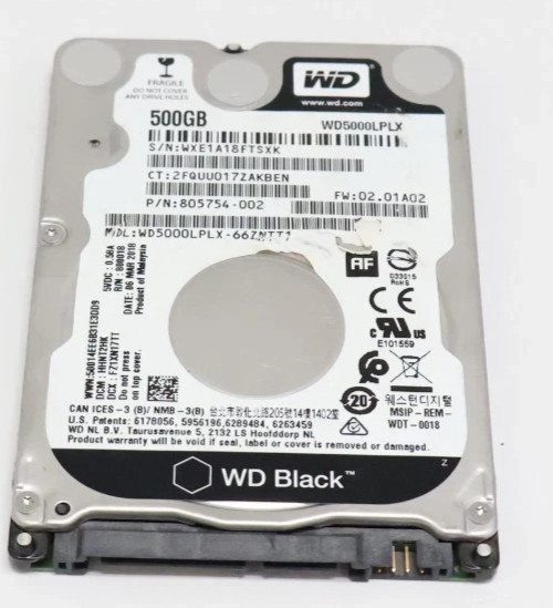 Western Digital WD Black WD5000LPLX 500GB SATA 2.5" HDD GRADE A FREE S/H