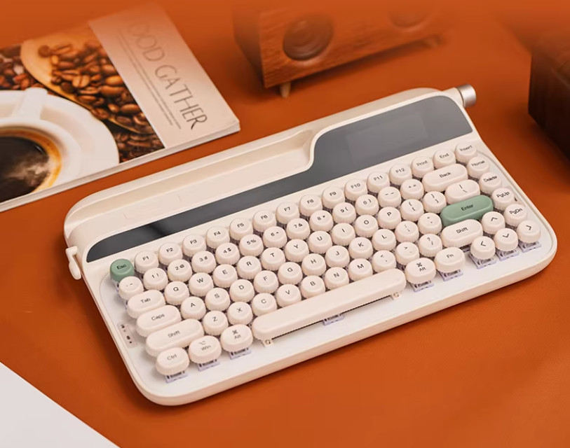 EPOMAKER Glyph Retro Typewriter-Style Tri-Mode Wireless Mechanical Keyboard