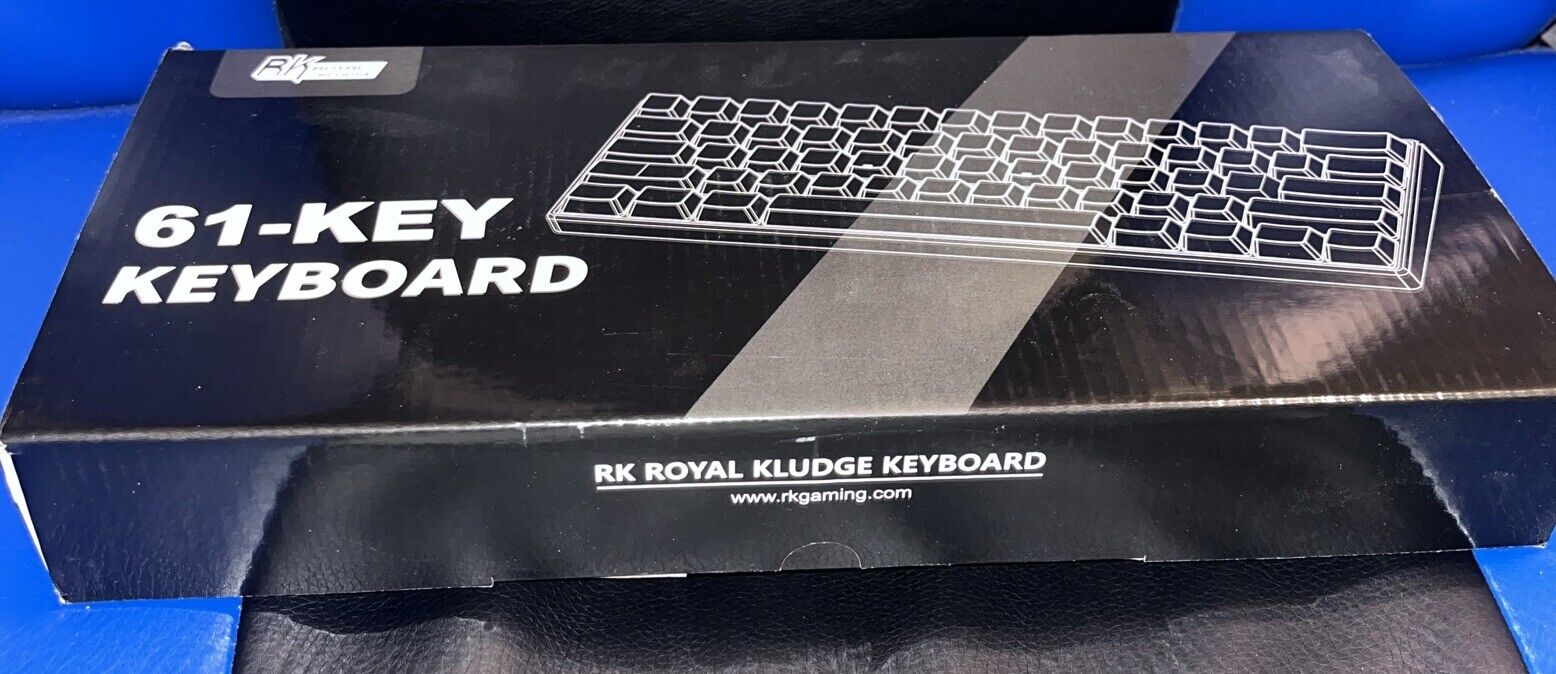 Royal Kludge RK61 Tri-Modes Keyboard Wireless Yellow Backlit - Blue Switches