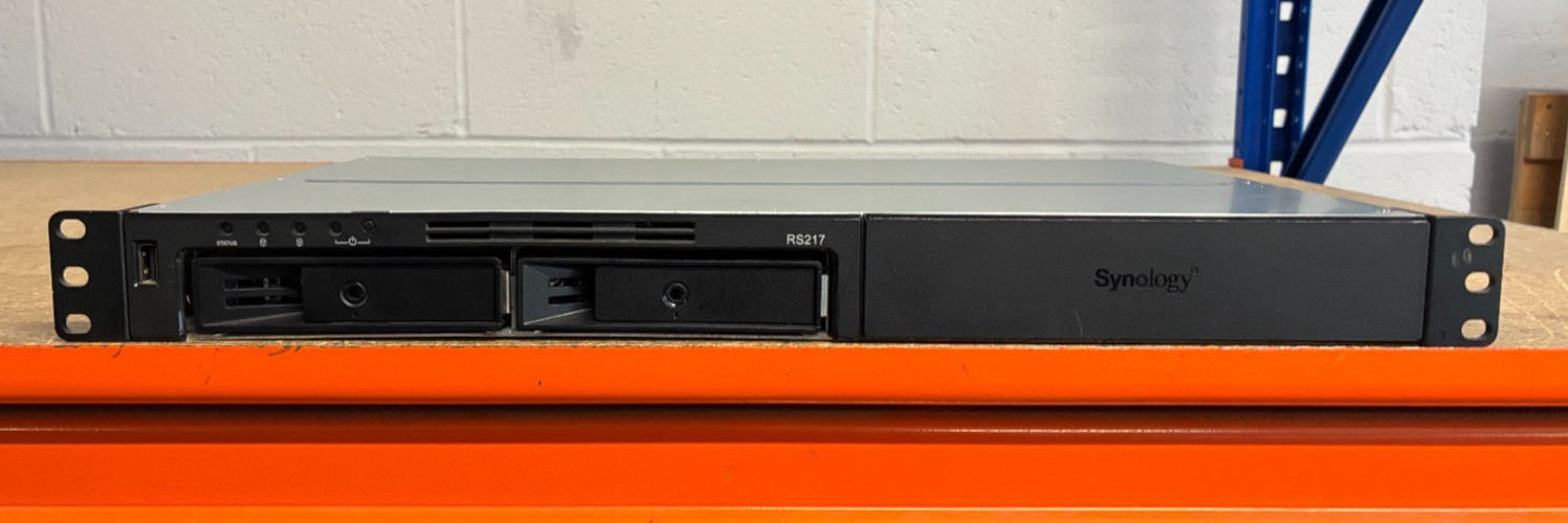RS217 Synology 2 Bay NAS 512MB Memory With Rack Ears Fully Tested