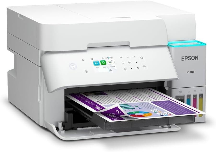 Epson EcoTank ET-3958 Wireless All-in-One Color Supertank Printer C11CL43202 New