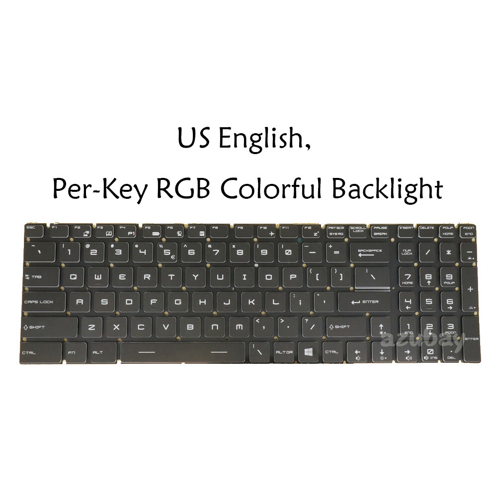 Laptop Keyboard For MSI GE63 GE63VR GE65 GE73 GE73VR GE75 GL63 GL65, RGB Backlit