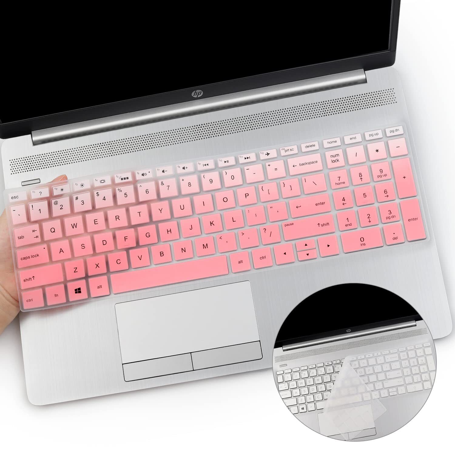 2PCS Keyboard Cover for HP Laptop 17-by 17-bs/ca, HP 17-by4633dx 17-by4065st ...