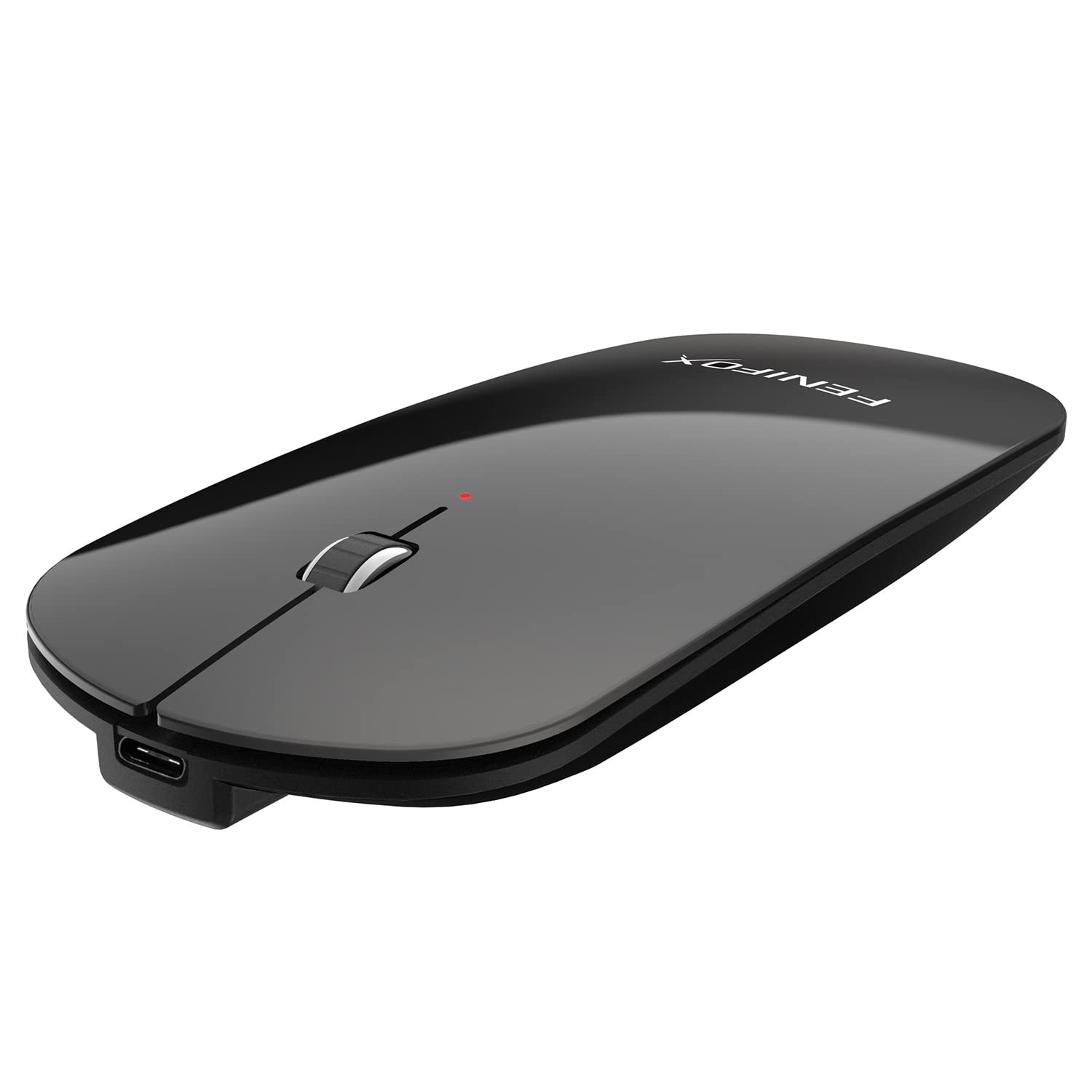 Wireless Bluetooth Mouse, Slim Travel Silent Rechargeable Black