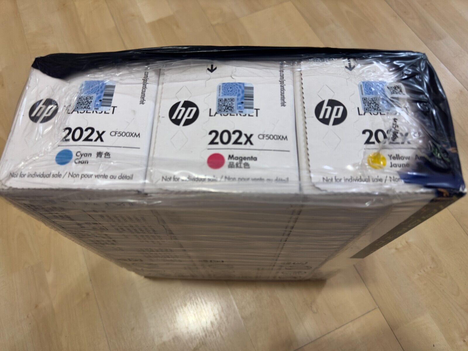 HP 202X 3-pack High Yield Cyan/Magenta/Yellow Original LaserJet Toner Genuine HP