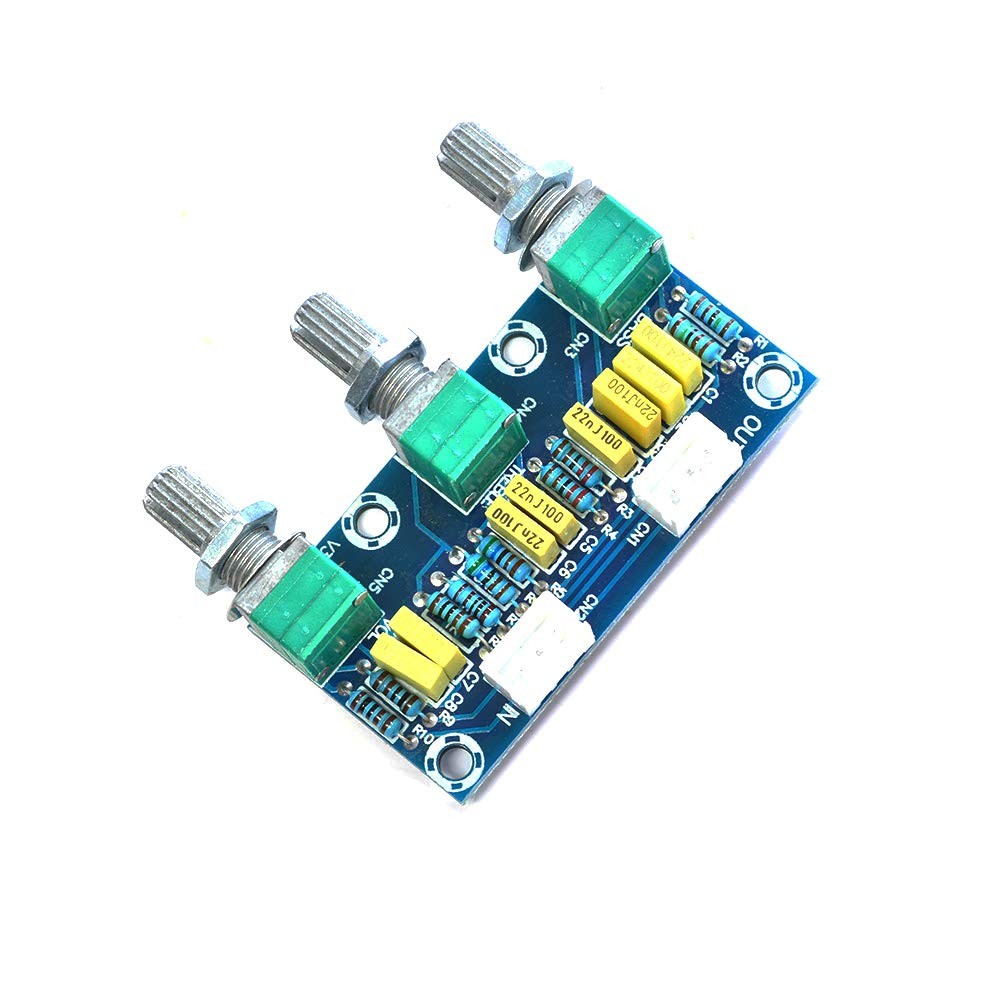 1Pcs XH-M802 Passive Tone Volume Bass Treble Control Board Preamplifier Module