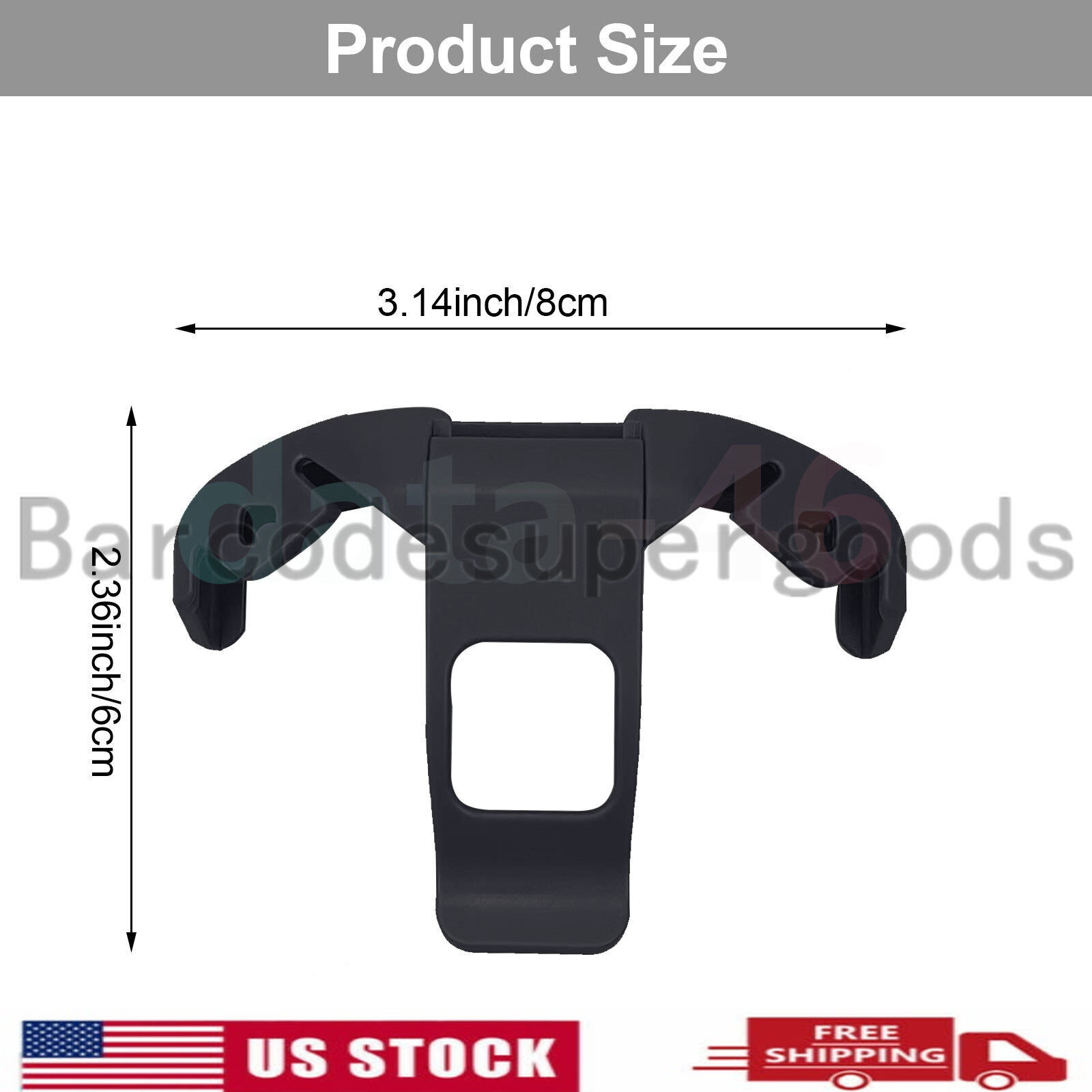 SG-TC51-CLIPHC1-01 BLACK Plastic Carrying Clip for Zebra TC51 / TC52 / TC56/TC57