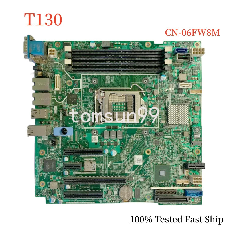 For Dell T130 T330 Server Motherboard 13126-1 06FW8M 6FW8M 0FGCC7 026G78