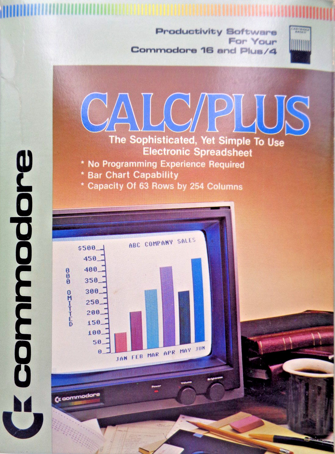 COMMODORE 16/+4 -- CALC/PLUS (COMMODORE - CARTRIDGE) #CIB