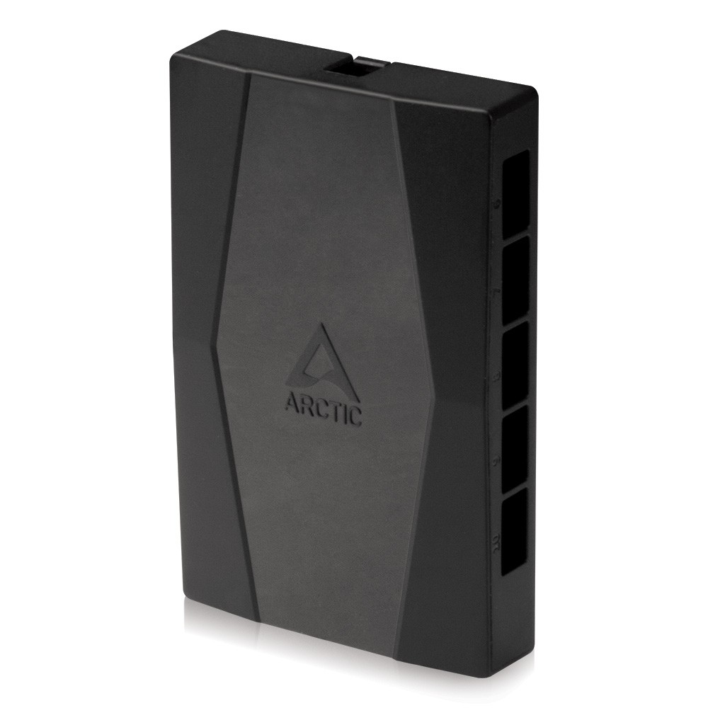 ARCTIC Case Fan Hub 10fold PWM Fan Distributor with SATA Power Black PC Computer