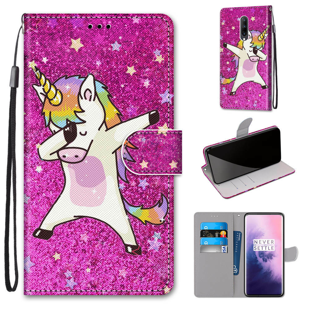Flip Cat Unicorn Flower Card Wallet Cover Case For 17 16 15 Pro Max Air