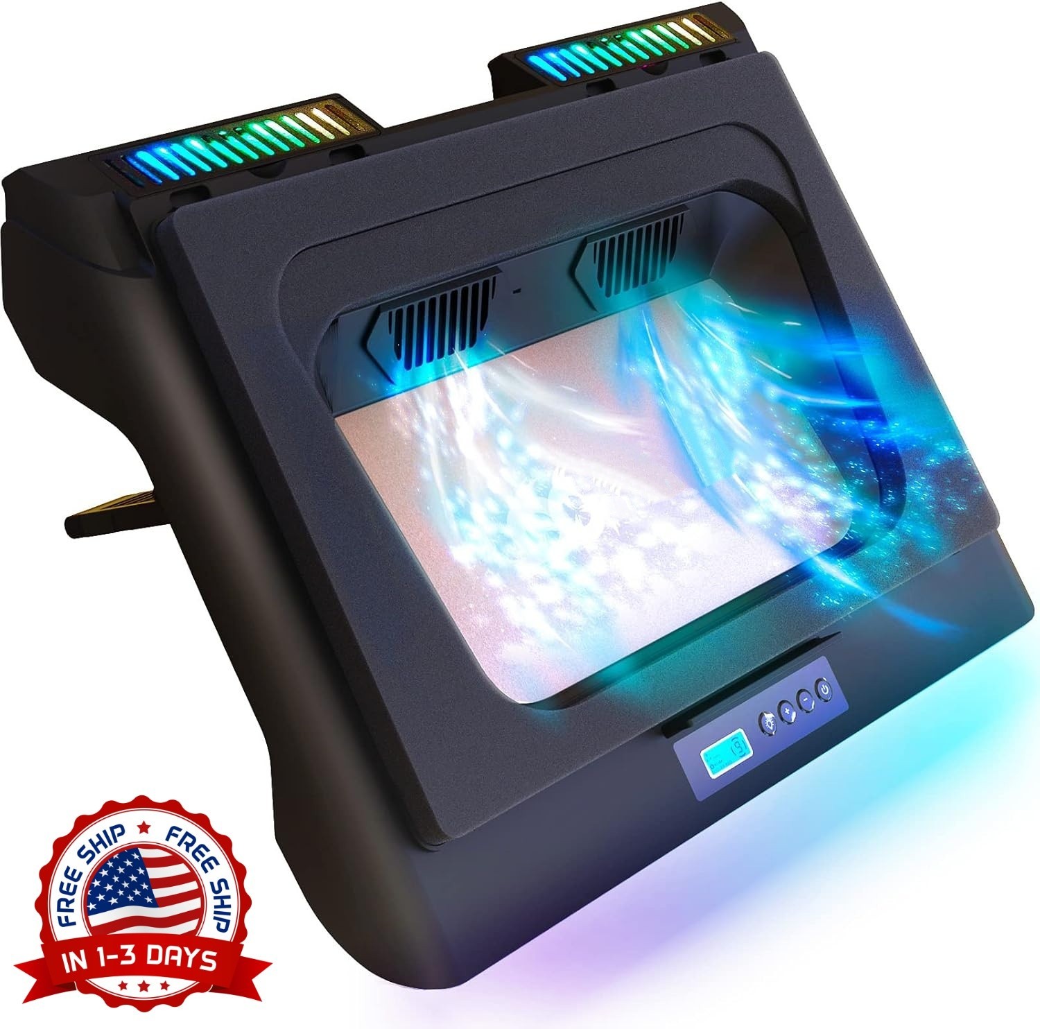 Base de refrigeración para portátil | Potente turboventilador de 4300 RPM NEW US