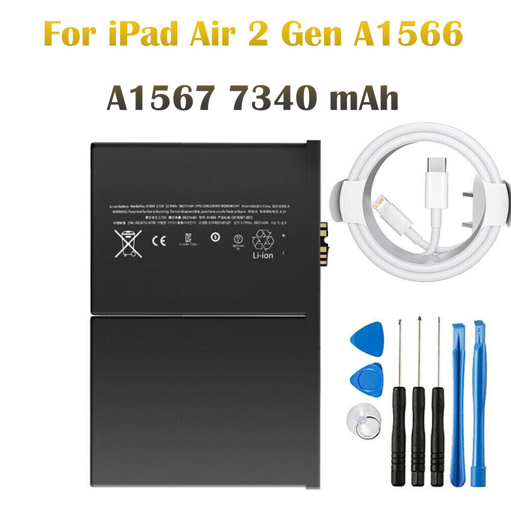 New Replacement Internal Li-ion Battery For iPad Air 2 Gen A1566 A1567 7340 mAh-