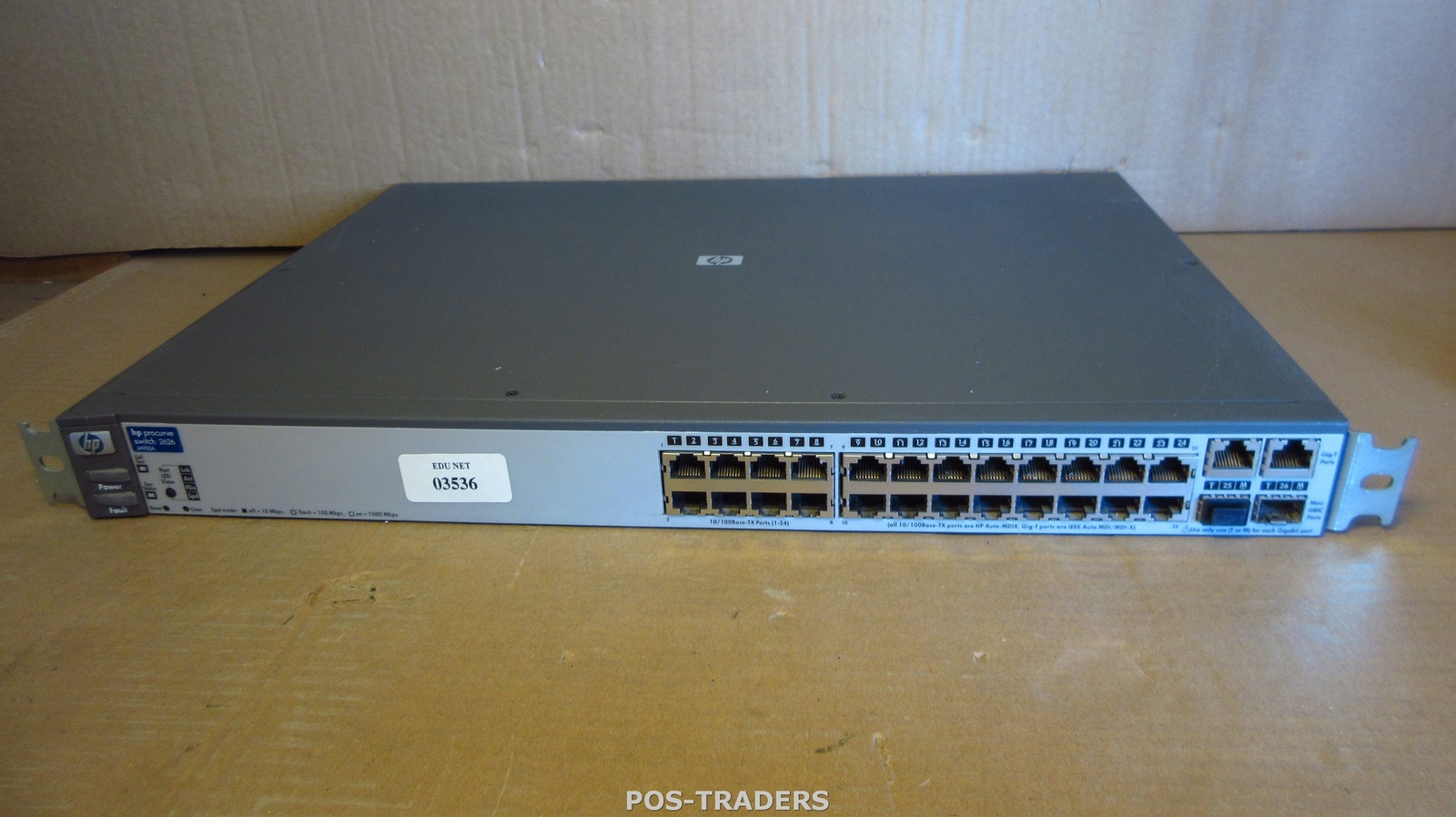 HP J4900A ProCurve 2626 24-Port 10/100 Managed Network Switch 2x SFP + RACKEARS