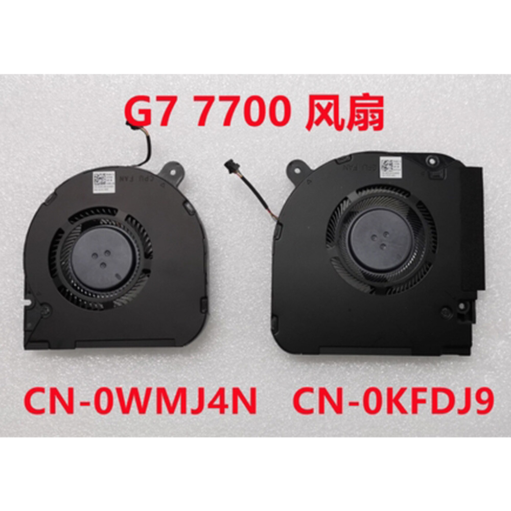 Laptop Cooler Fan For DELL G7 17 7700 CPU with  GPU Cooling Fan 0KFDJ9 0WMJ4N