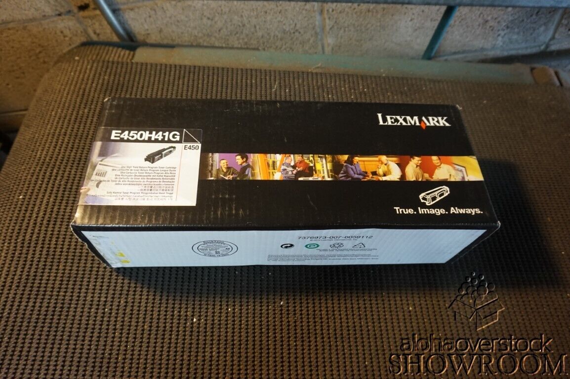 New Sealed Box Genuine OEM Lexmark E450H41G High Yield Black Toner E450 