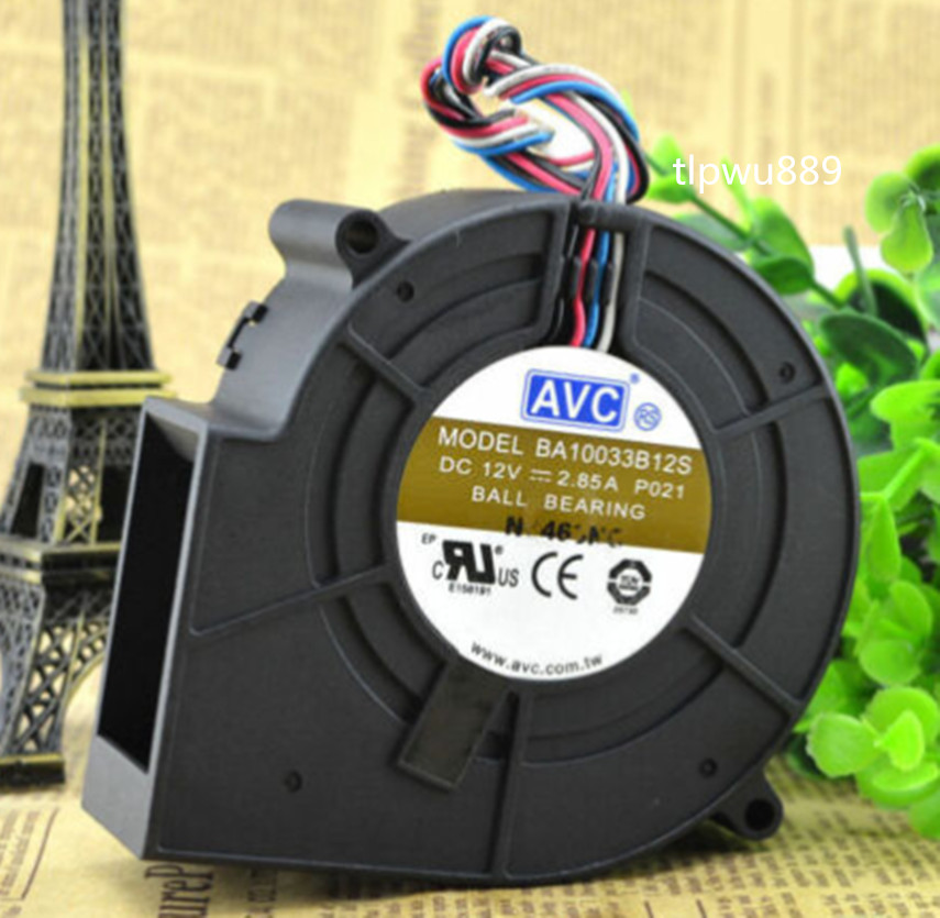 for AVC 9733 BA10033B12S 12V 2.85A Ball Bearing Blower Centrifugal Cooling Fant1