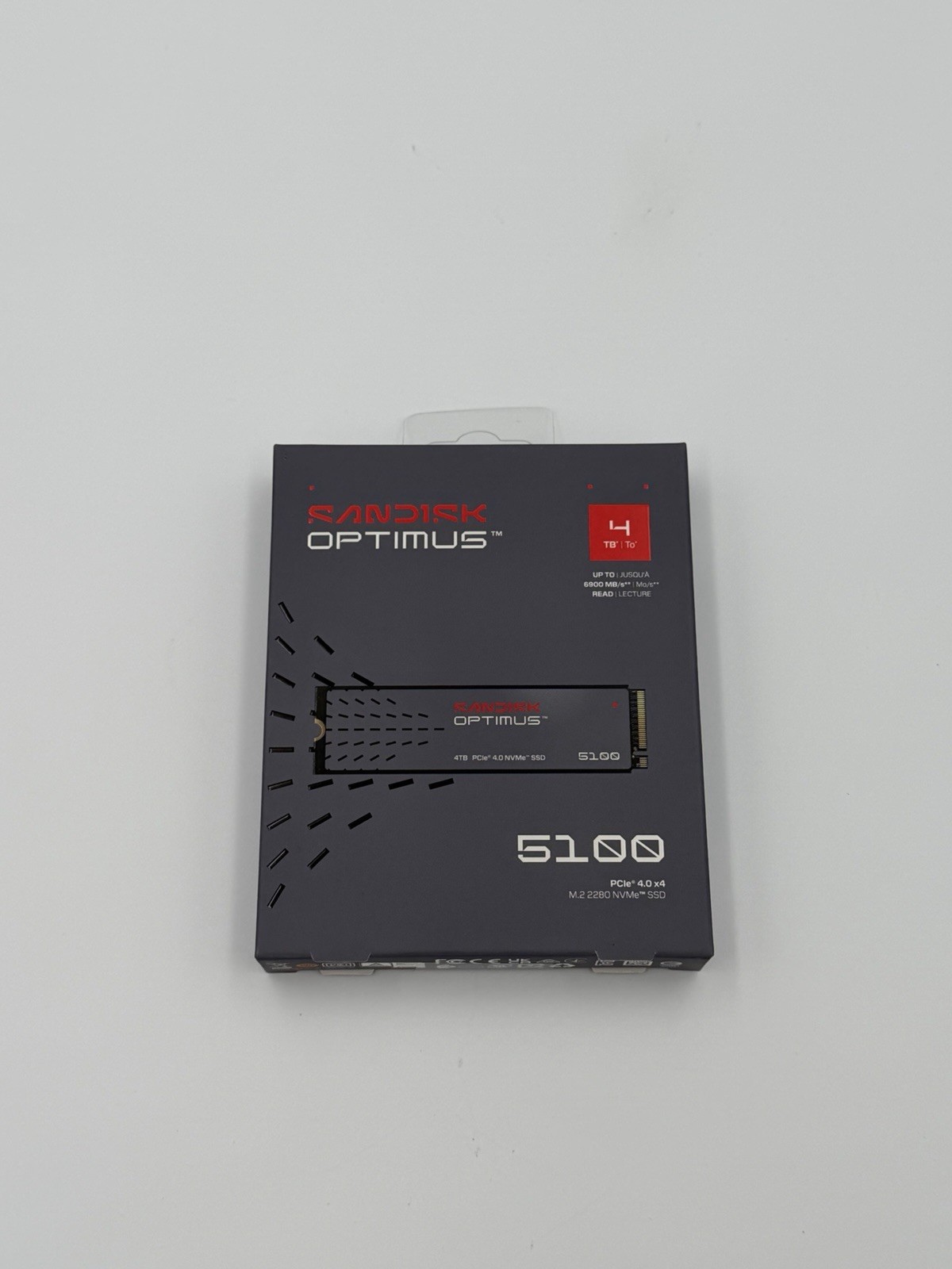 SanDisk Optimus 5100 4TB PCIe 4.0 x4 NVMe M.2 2280 SSD 6900MB/s