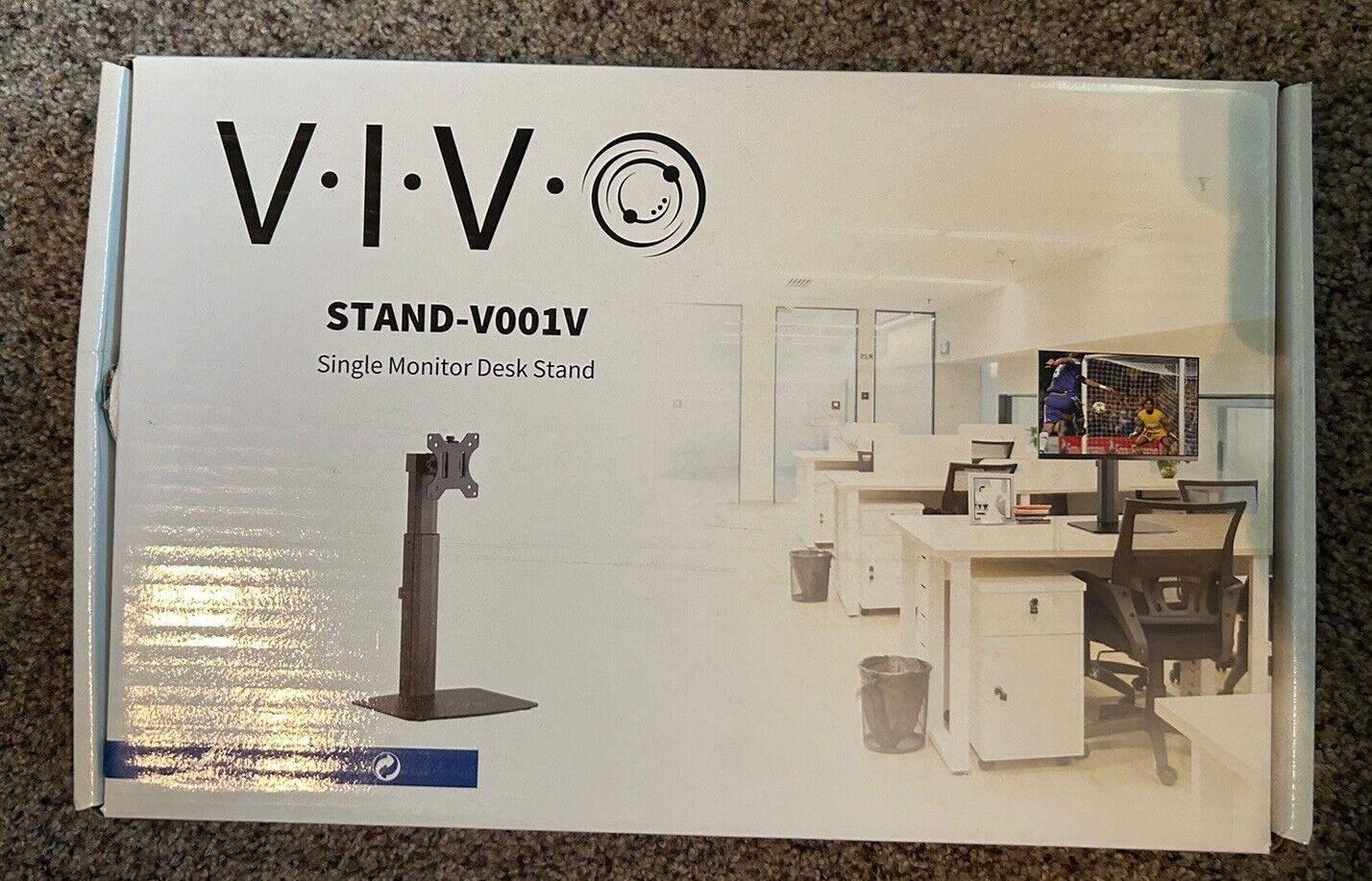 NEW VIVO STAND-V001V  17” To 32” Screen Size NIB $99 Single Monitor Desk Stand