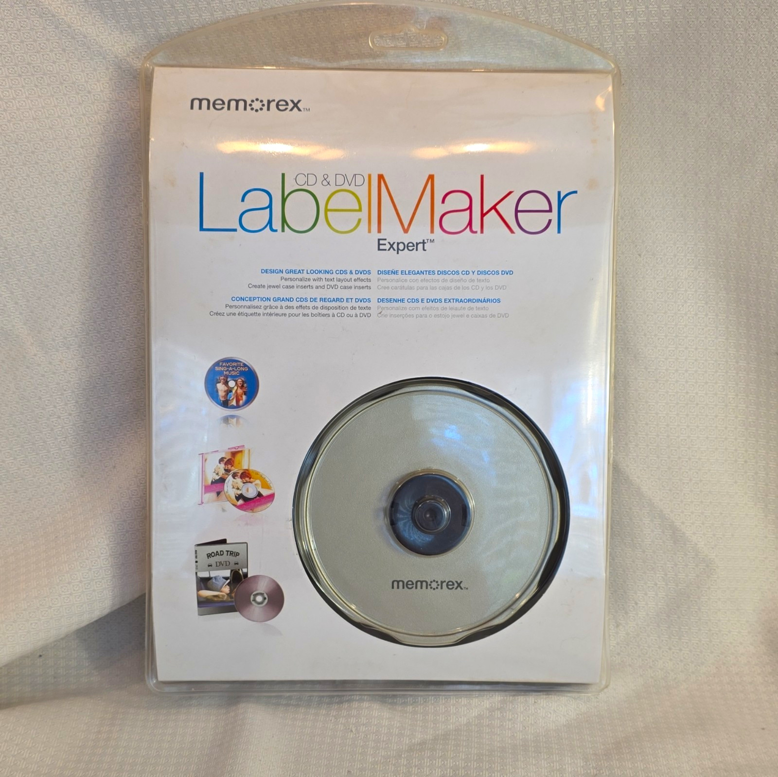 Memorex LabelMaker Expert CD/DVD Label Maker Kit w/ Studio, 3-in-1, Applicator