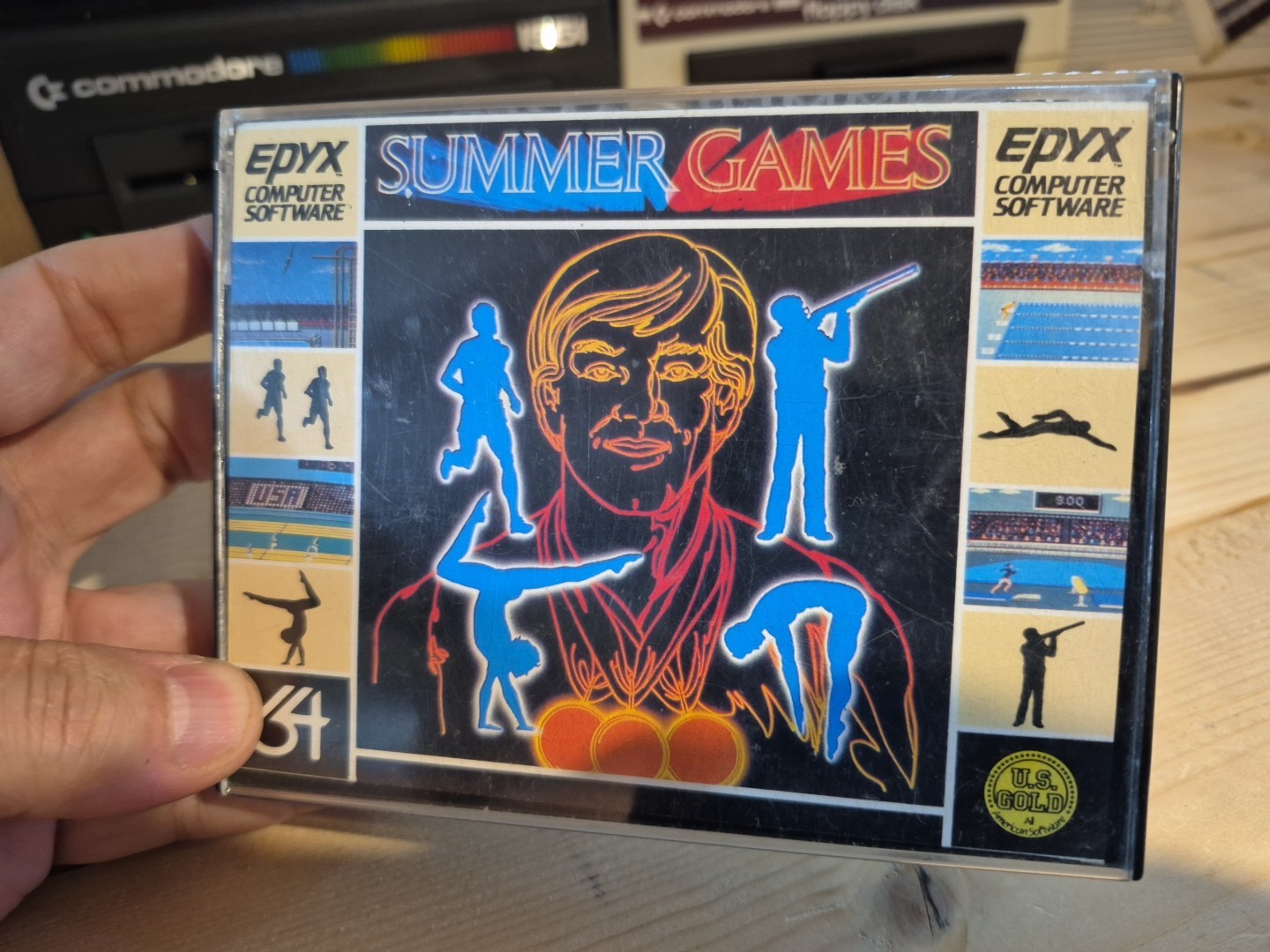 C64 : SUMMER GAMES ORIGINAL GAME X COMMODORE 64 TAPE EPYX