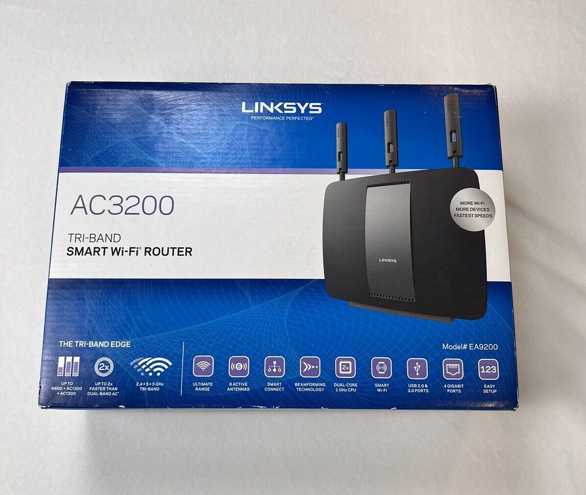 Linksys AC3200 EA9200 Tri-Band Smart Wi-Fi Wireless Router