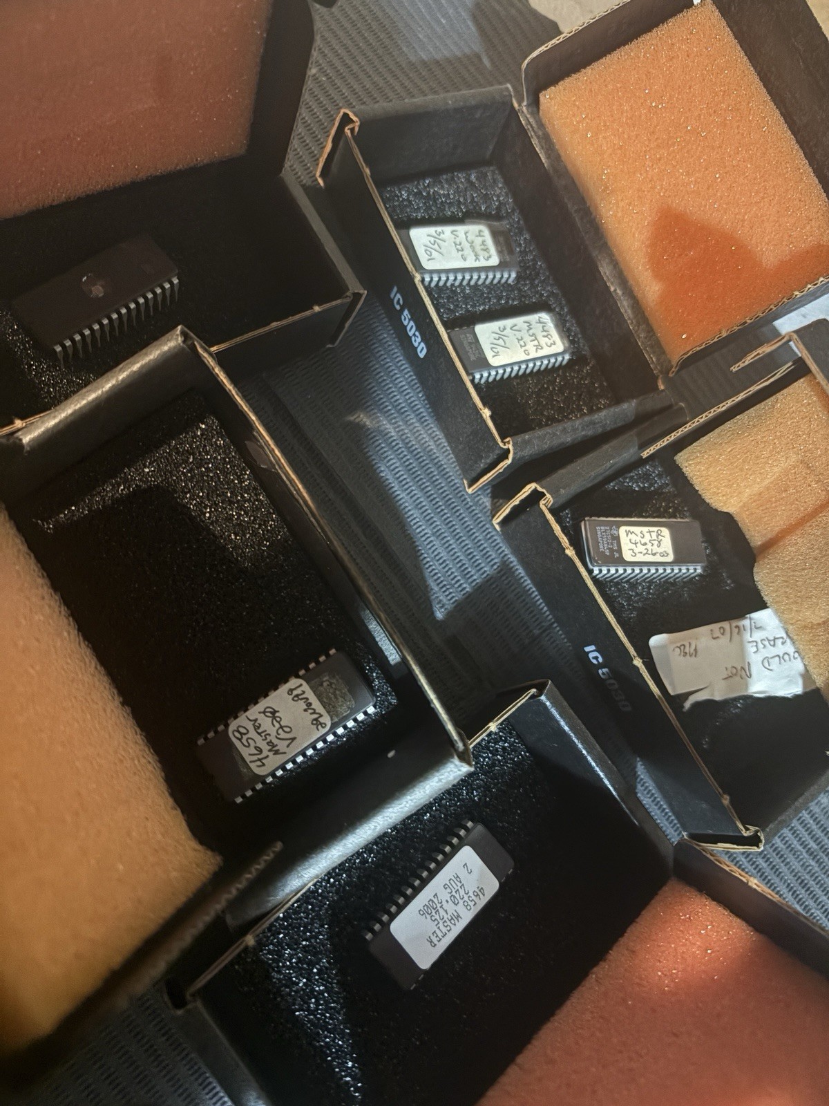 Lot Vintage EPROM IC Chips ST M27C512-10F1 Programmed Industrial Memory NOS/Used
