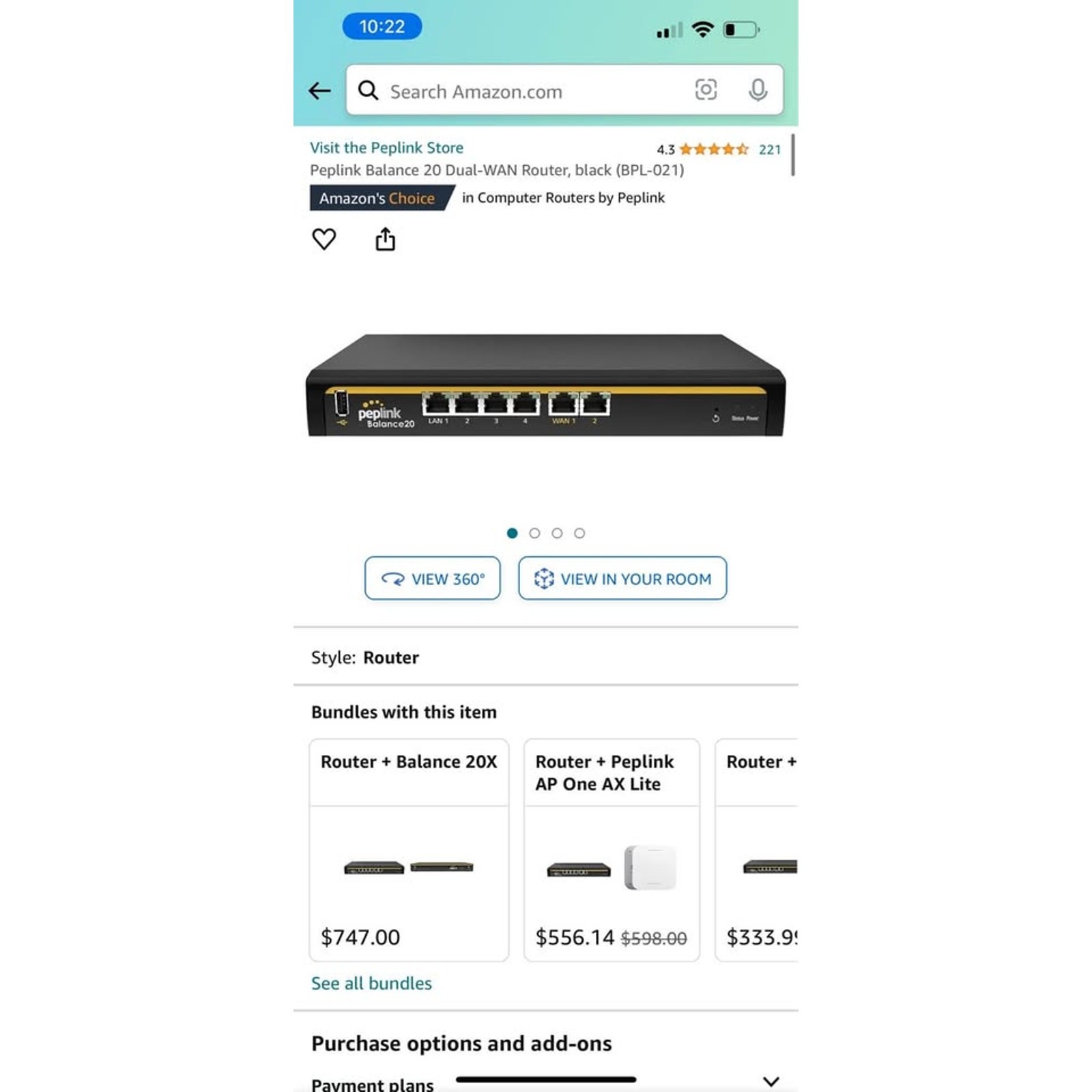Peplink Balance 20 Dual-WAN Router