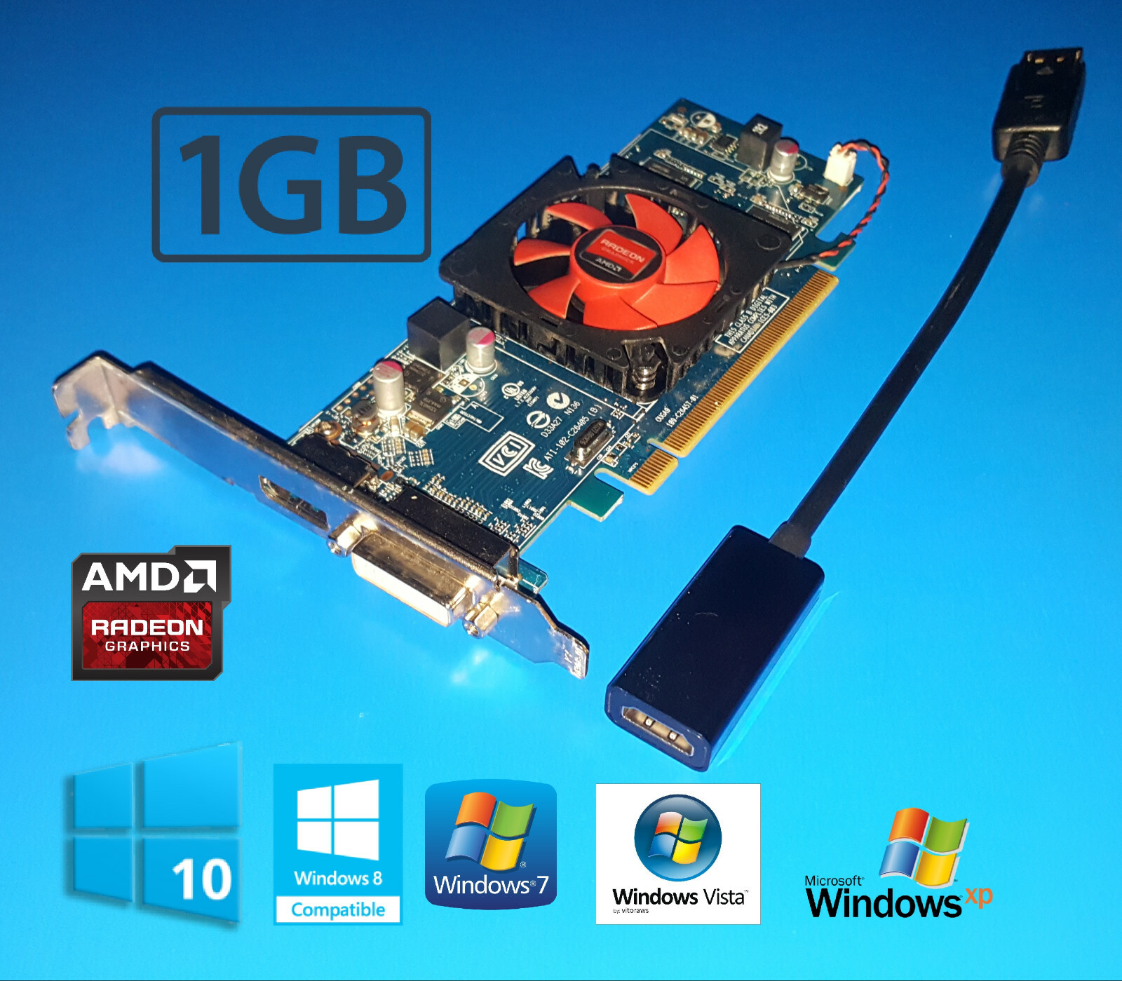 HP Pavilion Media Center PC a1530e a1547c a1528x 1GB Video Graphics Card 