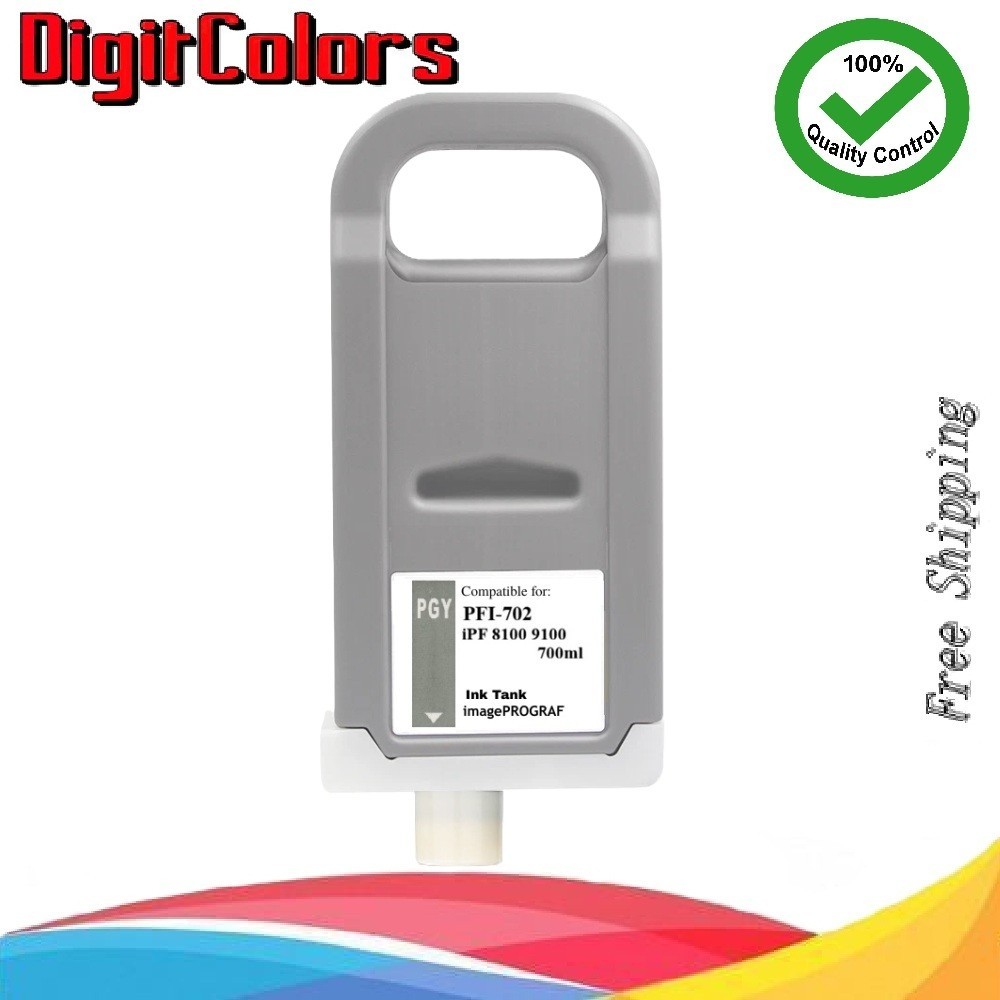 PFI-702 Photo Gray Ink Cartridge for Canon IPF 8100 9100 PFI702PGY